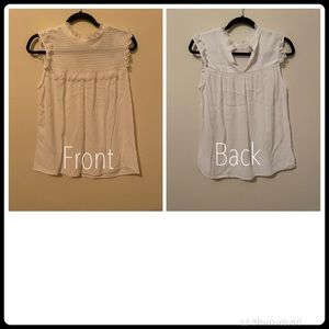 White casual tank top. Light in weight .
